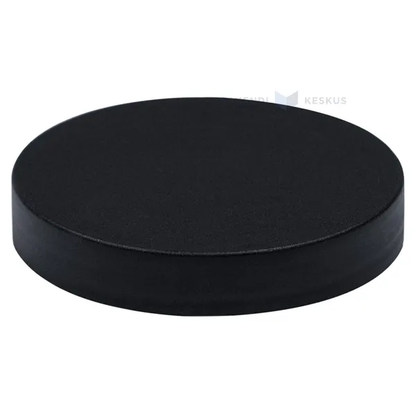 Matte black lid for plastic jar diameter 70mm with pressure seal