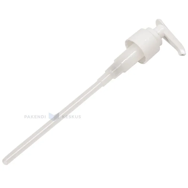 White cork with pump for plastic bottle diameter 24mm lenght 169mm