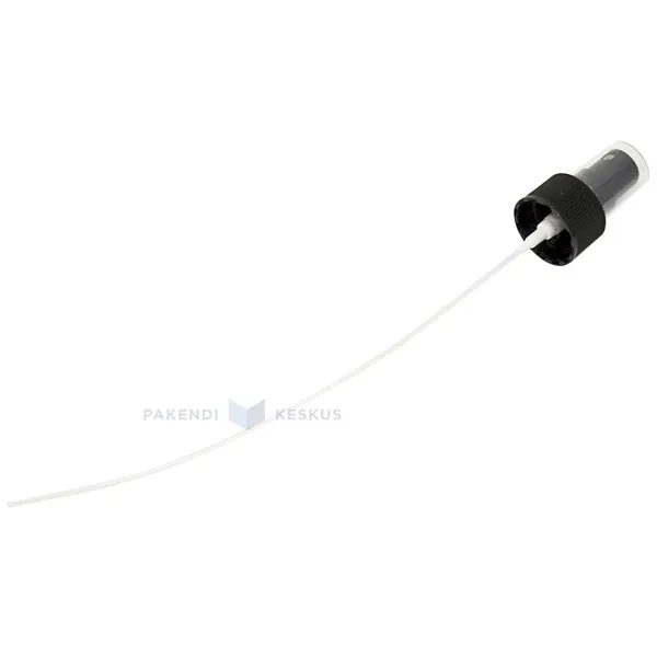 Black cork with spray for plastic bottle diameter 24mm lenght 225mm