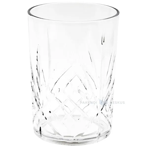 Korduvkasutatav plastikust joogiklaas Crystal 410ml SAN 500x masinpestav