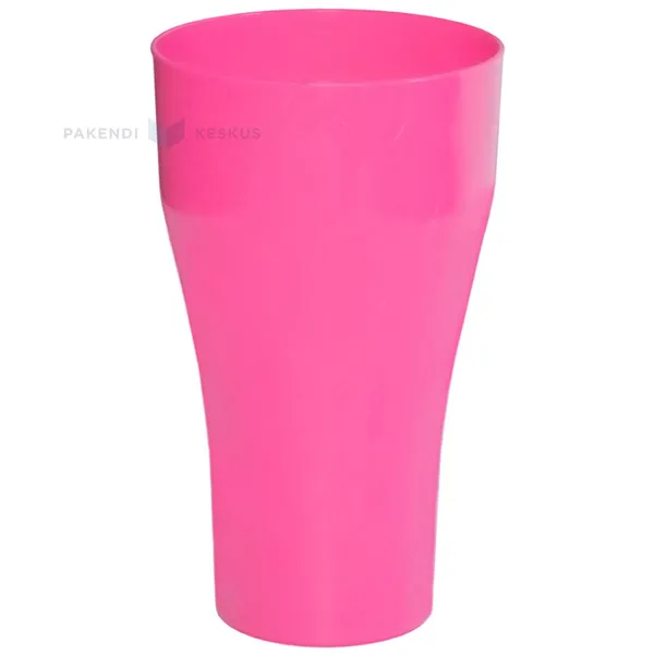 Korduvkasutatav plastikust neoonroosa kokteiliklaas 600ml SAN 500x masinpestav