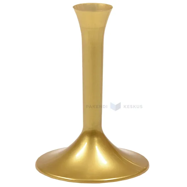 Kuldne jalg korduvkasutatavast plastikust pokaalile 9cm PS 50x masinpestav, pakis 20tk