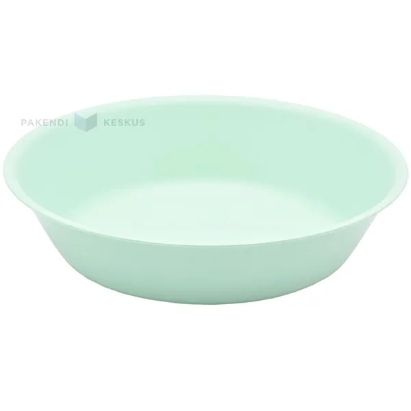 Korduvkasutatav heleroheline plastikust supikauss 17,8cm PP 125x masinpesu