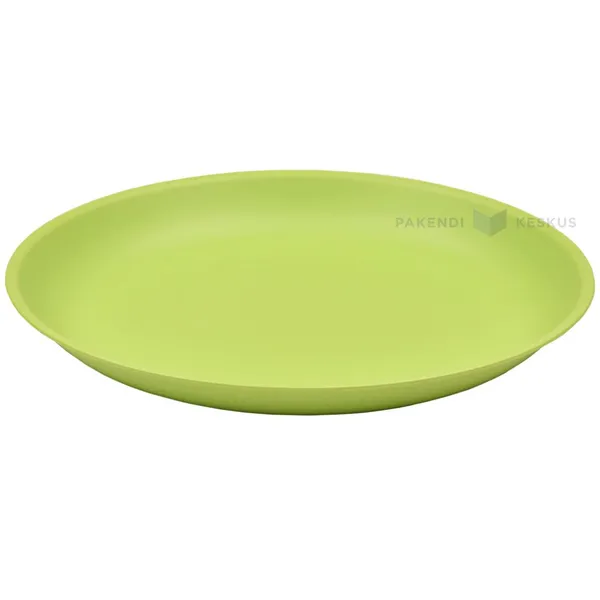 Reusable green plastic plate 20,8cm PP 125x machine washable