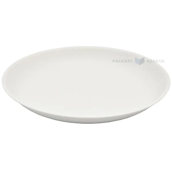 Korduvkasutatav hall plastikust taldrik 20,8cm PP 125x masinpesu