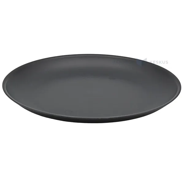 Korduvkasutatav tumehall plastikust taldrik 23,5cm PP 125x masinpesu