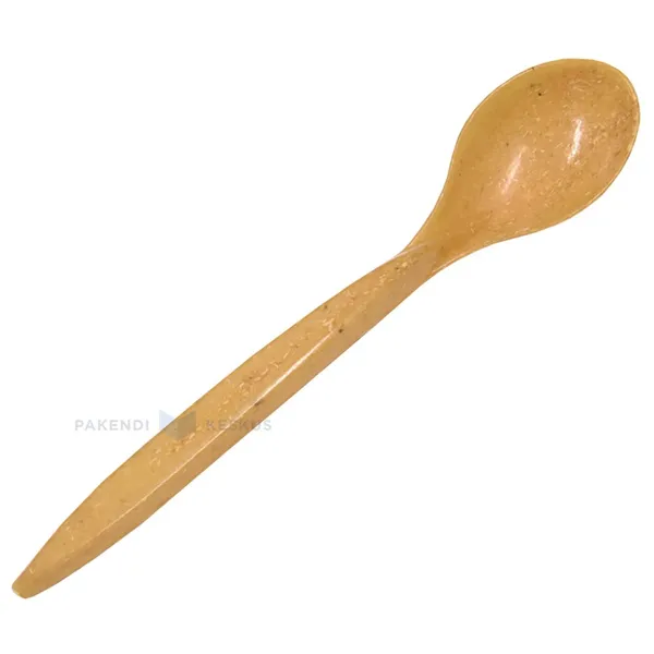 Reusable wood-polymer coffee spoon 13cm 125x machine washable, 100pcs/pack