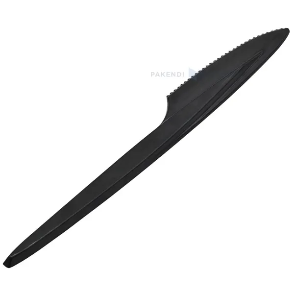 Black reusable plastic knife 18cm PS 125x machine washable, 50pcs/pack
