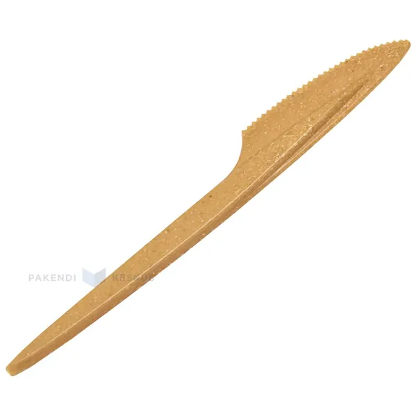 Korduvkasutatav puitpolümeerist nuga 18cm 125x masinpestav, pakis 100tk