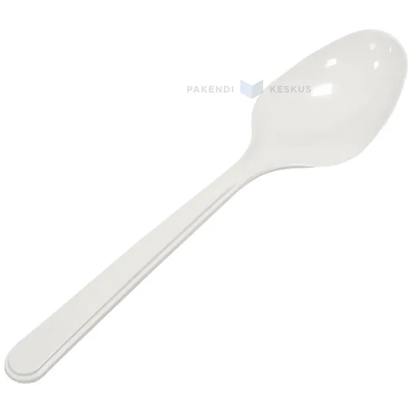 Korduvkasutatav plastikust supilusikas 18cm 125x masinpestav, pakis 100tk
