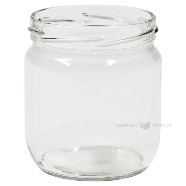 Klaaspurk ilma kaaneta 425ml diameetriga 82mm