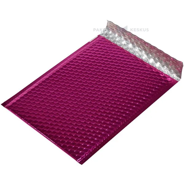 Glossy pink bubble envelope 22,5x32,5cm A4