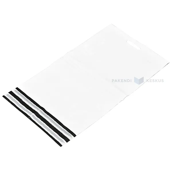 Coex envelope with double glue strip and punch hole 36x52+7+7cm, 10pcs/pack