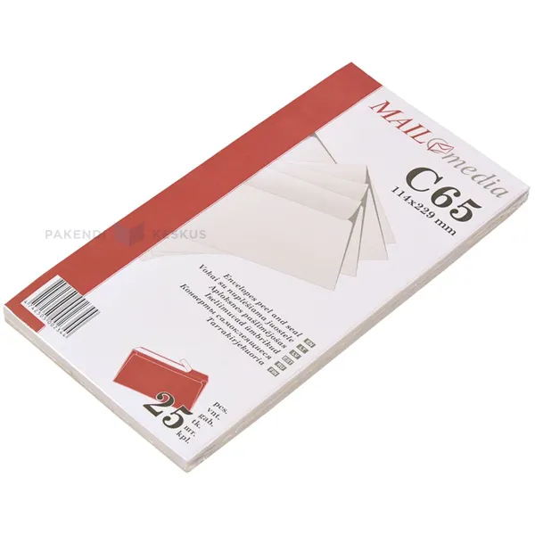 Paper envelopes C65, 25pcs/pack