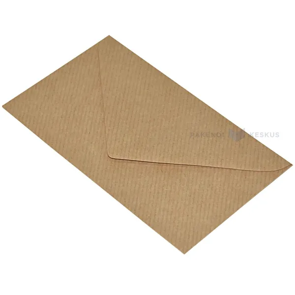 Pruun postiümbrik 15x8,5cm, pakis 50tk