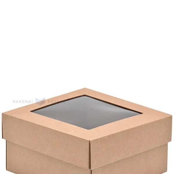 Lid for corrugated carton box 140x140x35mm