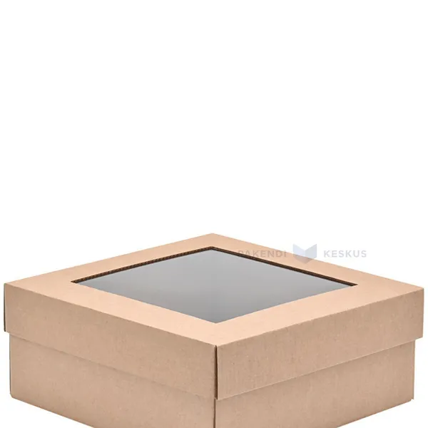 Lid 190x190x35mm for corrugated carton box 190x190x80mm