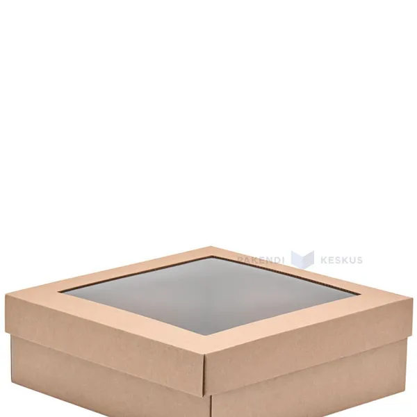 Lid 240x240x35mm for corrugated carton box 240x240x80mm