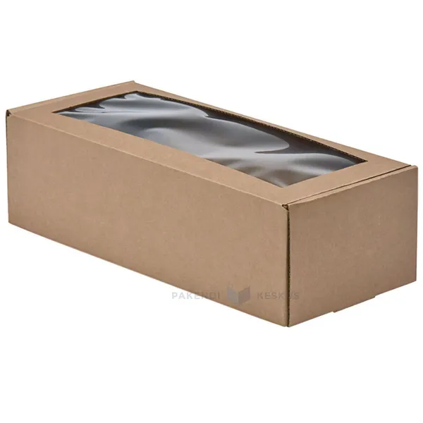 Lainepappkarp kaanega ja aknaga 330x150x100mm
