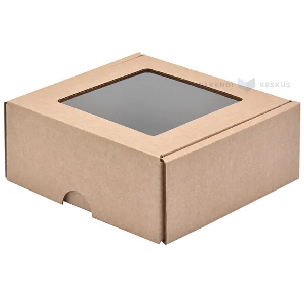 Minilainepappkarp kaanega ja aknaga 120x120x50mm