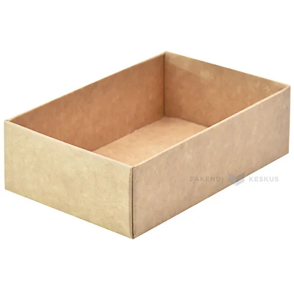 Pruun-valge kartongist PÕHI kinkekarbile 100x65x30mm