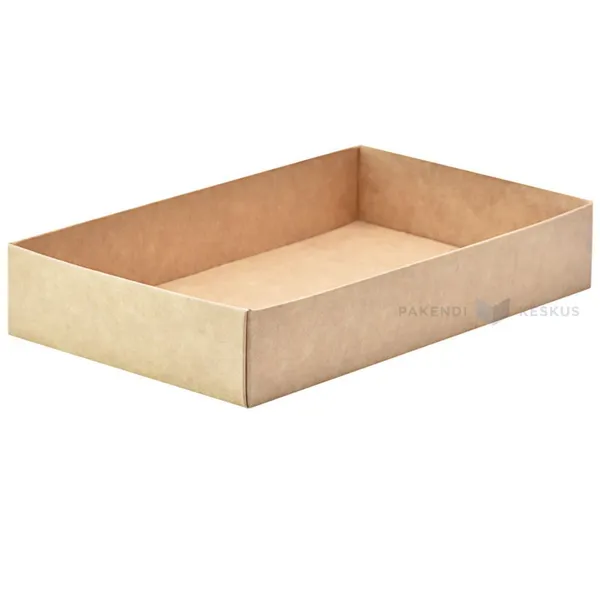 Pruun-valge kartongist PÕHI kinkekarbile 170x100x30mm