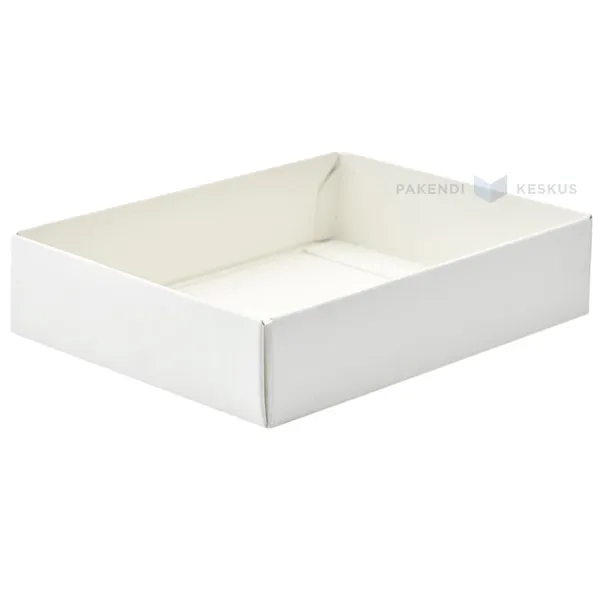 Valge PÕHI vutlar kinkekarbile 110x80x25mm
