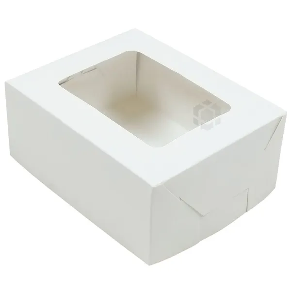 Aknaga kaaned kartongist koogikarbile 14,5x12x6cm nr. 1, pakis 100tk