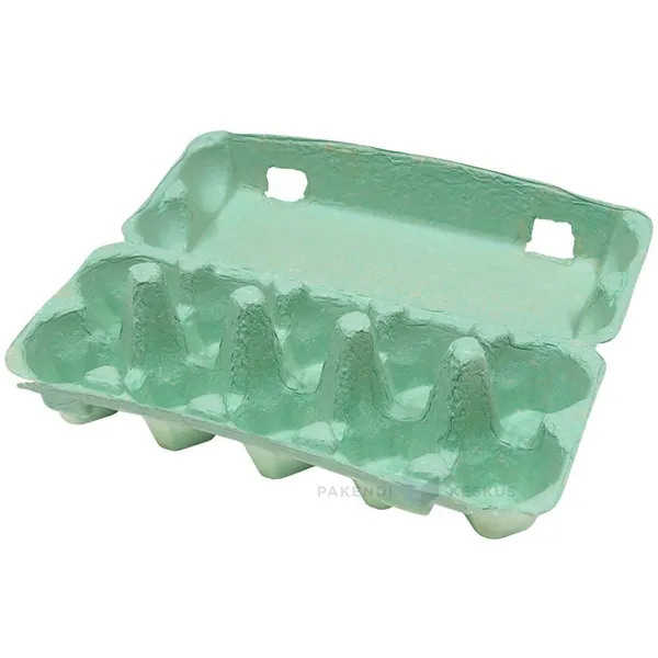 Green egg carton for 10 eggs S M L, 50pcs/pack