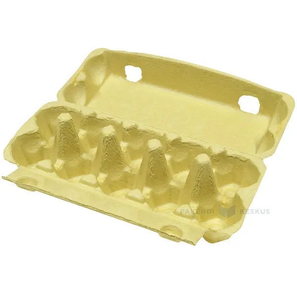 Yellow egg carton for 10 eggs S M L, 50pcs/pack