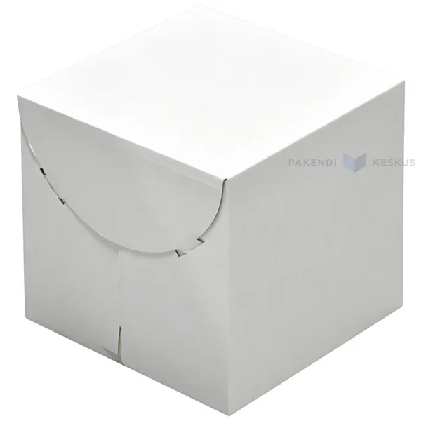 Minilainepapist valge kaas tordikarbile 250x250+250mm, pakis 25tk