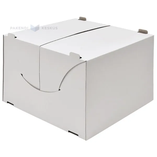 Minilainepapist valge-pruun tordikarp 300x300x210mm, pakis 25tk