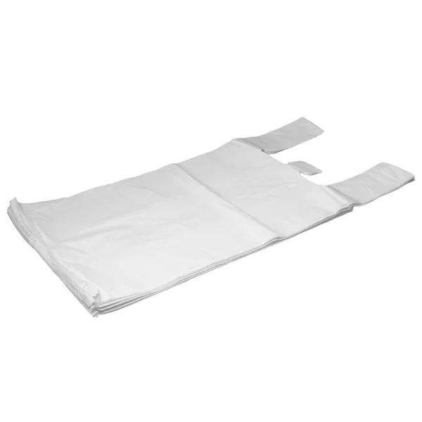 Särksangaga valge kilekott 30+18x55cm, pakis 100tk