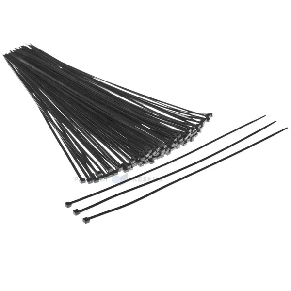 Must juhtmekinnitus 4,8x370mm, pakis 100tk