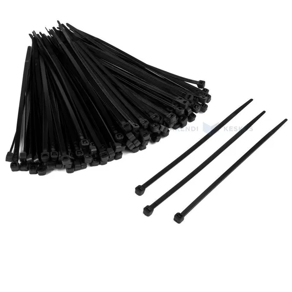 Must juhtmekinnitus 2,5x100mm, pakis 100tk