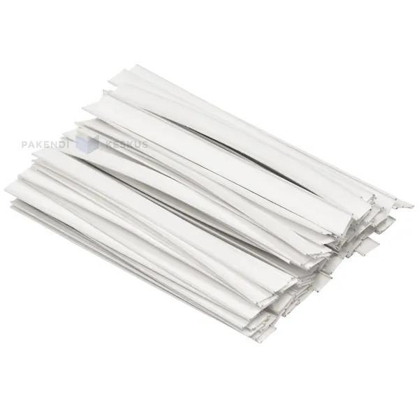 White tie ''Clipband'' lenght 100mm, 100pcs/pack