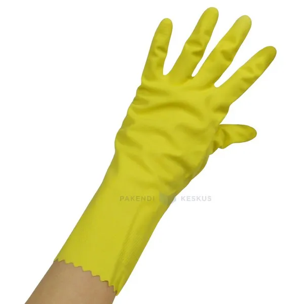 Yellow latex gloves nr. 7-8