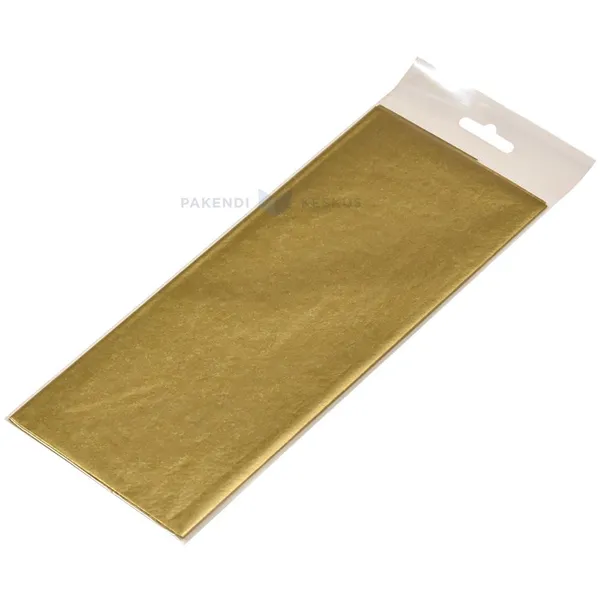 Kuldne siidipaber 50x75cm 14g/m2, pakis 3tk