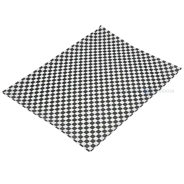 Crease and moisture proof paper with black-white squares print for wrap 32x38cm, 500pcs/pack