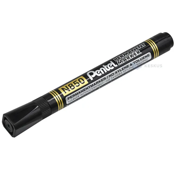 Чёрный маркер с круглым наконечником Pentel N850 4,2мм