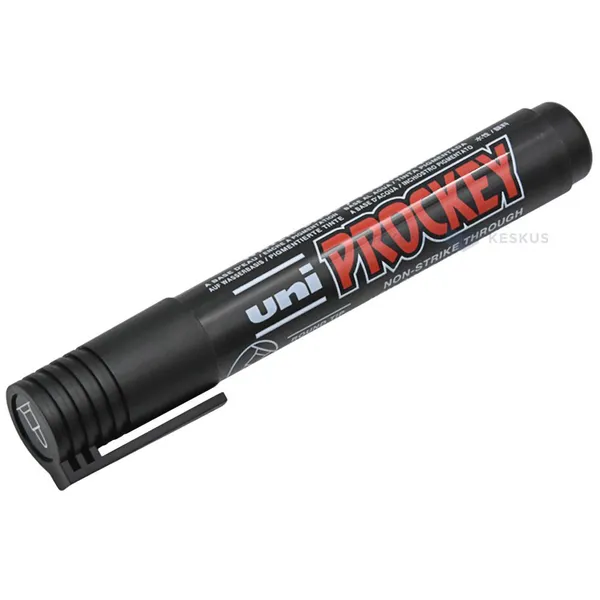 Vesipohjainen tussi, PROCKEY PM-122, 1,5-2 mm, vedenkestävä, hajuton, pyöreäkärkinen, musta