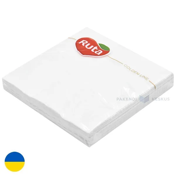 3-kihiline valge salvrätik 33x33cm, pakis 20tk