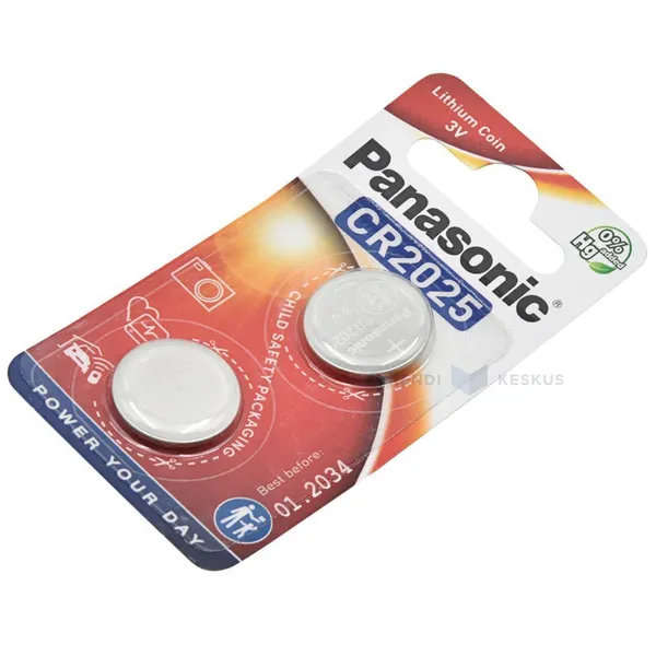 Patarei CR2025 Panasonic CR2025/2B, pakis 2tk