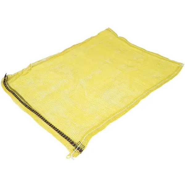 Kollane võrkkott 60x80cm 60L UV-kindel, pakis 50tk