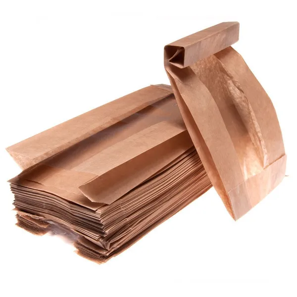 Aknaga pruun paberkott 12+5x24cm, pakis 100tk