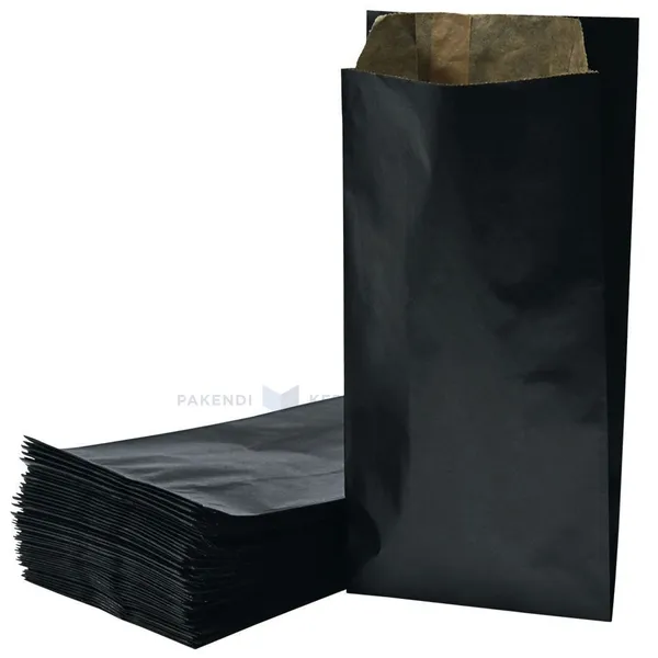 Must paberkott 9+5x19cm 35g/m2, pakis 100tk