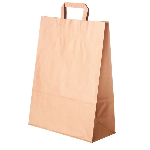 Lamedate pabersangadega pruun paberkott 26+15,5x34cm 16L