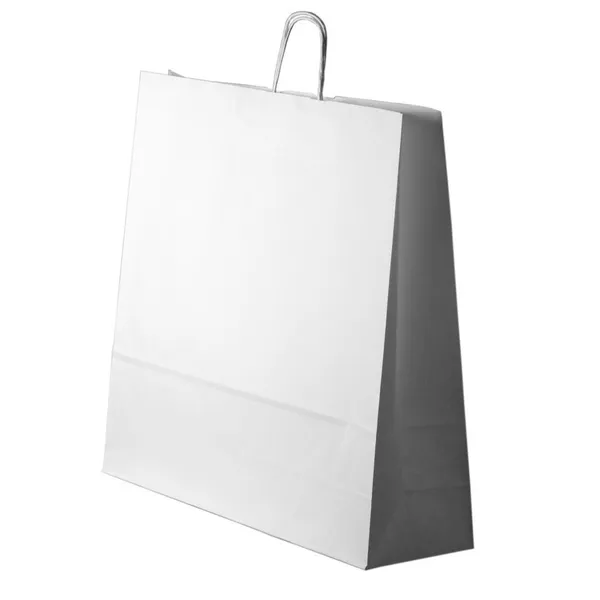 White paper bag with twisted paper handles 54+15x49cm