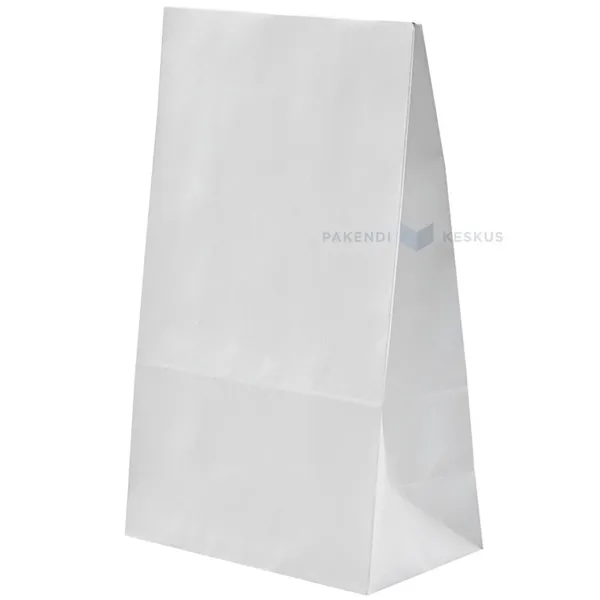 White gift bag with glue strip 20x8,5x33cm