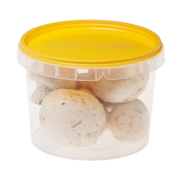 Transparent bucket without lid without handle 250ml / 0,250L with diameter 89mm